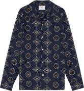 NN07 Julio LS NO PKT 5535 Mand Navy Multi Overshirts Str L - hos Magas...