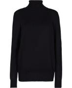 Saint Tropez Roll Neck Sweater Kvinde Black Rullekraver Regular Fit St...