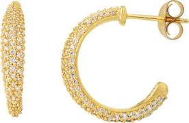 ByBiehl Ocean Flow Medium Sparkle Hoop GP - Creoler hos Magasin