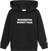 Les Deux Washington Hoodie Kids Str 134/140 - Black/light Ivory Hættet...