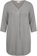 Wasabiconcept Curvy Wasimone 5 Tunika Grå Kvinde 99470 Med. Grey Melan...