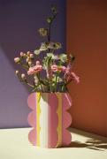 OCTAEVO Paper Vase Riviera Wave Pink Str 16,5 x 0,05 x 17 - Vaser hos ...