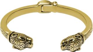 Nialaya Men's Gold Plated Panther Bangle M - Armbånd hos Magasin