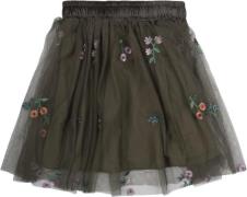 The New Tnli Johanna Skirt Str 110-116 cm/5-6 år - Ivy Green Flower Ne...