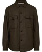 BOSS Ccarper-os-244 Mand Open Green Overshirts Str 46 - hos Magasin