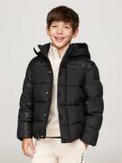 Tommy Hilfiger Contrast Padded Jacket Str 10 - Black Vinterjakker hos ...