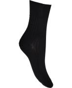 Wolford Luxury Cotton Rib Socks Ankelstrømper Str 3537 - hos Magasin