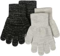 Melton 2pack Gloves - w. Lurex 10-14 år - Vanter & Luffer hos Magasin