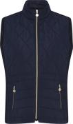 Micha Waistcoat_ Quilt Andjerseymix Kvinde Navy Veste Str 40 - hos Mag...