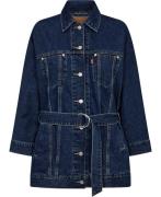 Levi's Belted Dolman Trucker Shes NIC Kvinde Blå Denimjakker Str L - h...