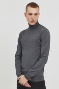 Casual Friday Cfkonrad Merino Roll Neck Knit Mand Pewter Mix Turtlenec...