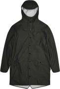 Rains Long Jacket Kvinde Green Regnjakker Str L - hos Magasin