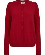 Magasin Myrna 3 RWS Cardigan Lambswool Kvinde Flaming Red Cardigans St...