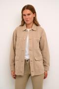 Kaffe Kasisse Shirt Jacket Kvinde Feather Gray Denimjakker Str 40 - ho...