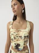 Something New Snheather SL Corset TOP WST Kvinde Wax Yellow/heather Ao...