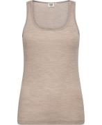 Magasin Celia 2 100% RWS Merino Wool Kvinde Sand Melange Tanktoppe Str...