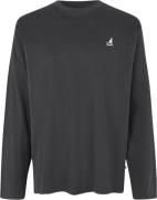 Kangol Harlem Longsleeve T-shirt Mand Faded Black Langærmede T-shirts ...