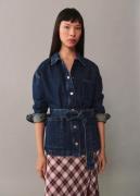 MANGO Jacket. - Paula Kvinde Open Blue Denimjakker Str XS - hos Magasi...