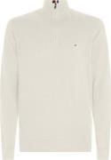 Tommy Hilfiger Pima ORG CTN Cashmere ZIP Mock Mand Ancient White Turtl...