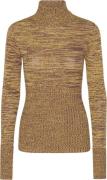 REMAIN High Rib Roll Neck Kvinde Old Gold Comb. Rullekraver Str 36 - h...