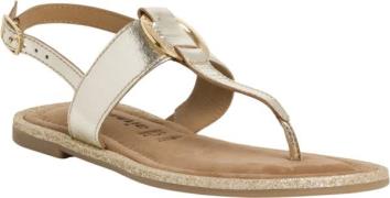 Tamaris 128154-42 Kvinde Light Gold Flade Sandaler Str 39 - hos Magasi...