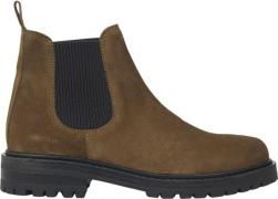 ANGULUS Støvle med Elastik Kvinde 2209/019 Mustard/sort Chelsea Boots ...