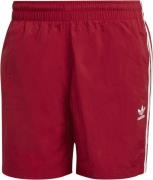 adidas 3stripe Swim Shorts Mand Red Badeshorts Str S - Nylon hos Magas...