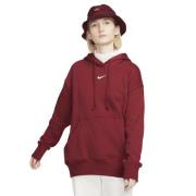 Nike Sportswear Phoenix Fleece Kvinde Team Red/white Hættetrøjer Str L...