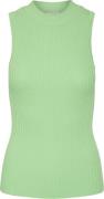 YAS Yastanki SL Knit TOP Kvinde Summer Green Strikveste Str L - hos Ma...