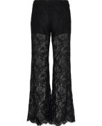 Hope Step Lace Trouser Kvinde Black Lace Flare Bukser Str 40 - hos Mag...