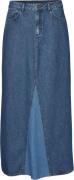 Something New Snemily MR Maxi Skirt PNT Kvinde Medium Blue Denim Maxi ...