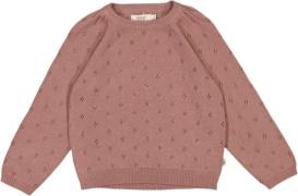 Wheat Strik Pullover Mira Str 3 år / 98 cm - Pudder Strik Bomuld hos M...