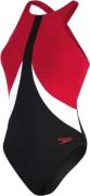 Speedo Colourblock Highneck Crossback Badedragt 46 - Badetøj hos Magas...