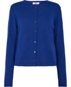 Magasin Mabel 3 100% Cashmere Kvinde Fantasy Blue Sweaters Str L Cashm...