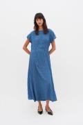 InWear Eilleyiw Dress Kvinde Ensign Blue Maxi Kjoler Str 40 - hos Maga...