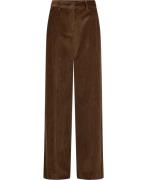 Weekend Max Mara Tania Kvinde Hazelnut Brown Bukser Med Lige Ben Str 4...