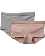 Magasin Girls Hipsters 2pack Str 4 Light Grey Melange Underbukser Bomu...