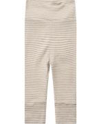 Magasin Newborn Leggings Gots Str 62 Beige Stripe Leggings Bomuld