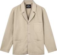 Mads Nørgaard - Copenhagen Cotton Lin Twill August Blazer Mand Sand Bl...