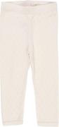 Copenhagen Colors Pointelle Heart Leggings Str 68 - Cream Leggings Bom...