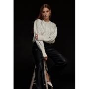 Minus Mselja Knit Pullover Kvinde Light Birch Sweaters Str L - hos Mag...