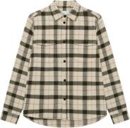 Les Deux Lennon Flannel Check Overshirt Mand Beige Langærmede Skjorter...