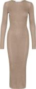 InWear Thaniiw Dress Kvinde Gold Midi Kjoler Tight Fit Str L - hos Mag...