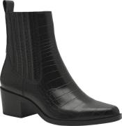 Tamaris 125310-43 Kvinde Black Croco Støvletter Str 40 - hos Magasin