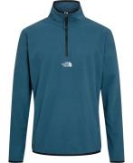 The North Face M Glacier 1/4 ZIP Embroidered LOG Mand Mallard Blue Fle...