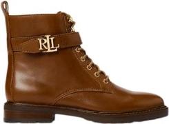 Lauren Ralph Lauren Burnished Calfelridge-bo-bte Kvinde Deep Saddle Ta...