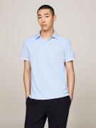 Tommy Hilfiger DC Mouline Regular Polo Mand Vessel Blue / Ecru Kortærm...