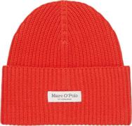 Marc O’Polo Beanie, Knitted, Foldup, Structure Kvinde Poppy Red Overga...