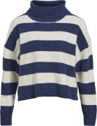 Object Objminna L/S Rollneck Knit Pullover Kvinde Estate Blue/cloud Da...