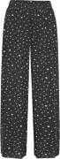 HUNKØN Kris Trousers Kvinde Black W/white Dots Bukser Med Lige Ben Str...